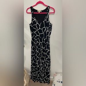 MICHAEL Michael Kors Black And White Maxi Dress Size M